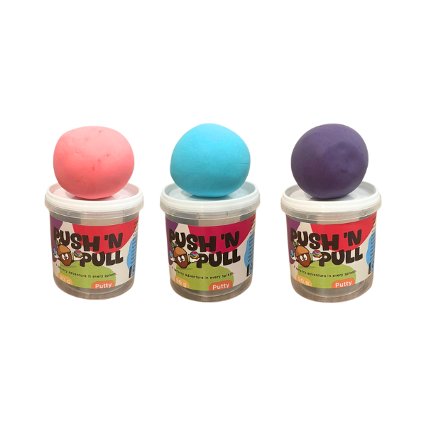 Push & Pull Putty Multipack - Purple Pink Turquoise