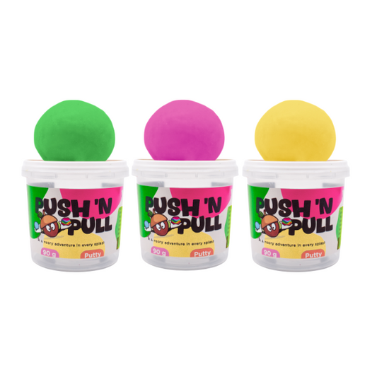 Push & Pull Putty Multipack - Neon Pink Yellow Green
