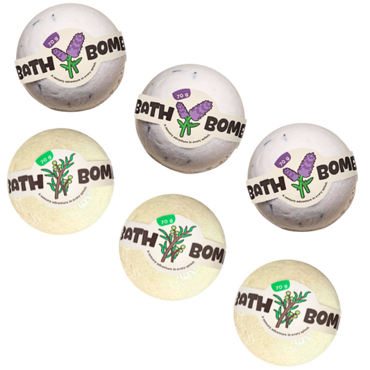 Sleepy Heads & Sniffles Bath Bomb combo of 6